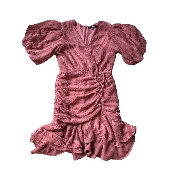 LULU's "Cherish the moment" Dress, size Medium, Rusty Rose - Picture 1 of 14